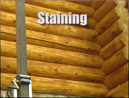  Campbell County, Virginia Log Home Staining